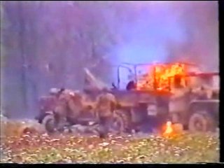 war in chechnya. amateur footage of action movies.