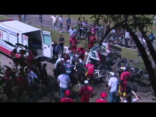 shocking crash in brazilian truck racing championship